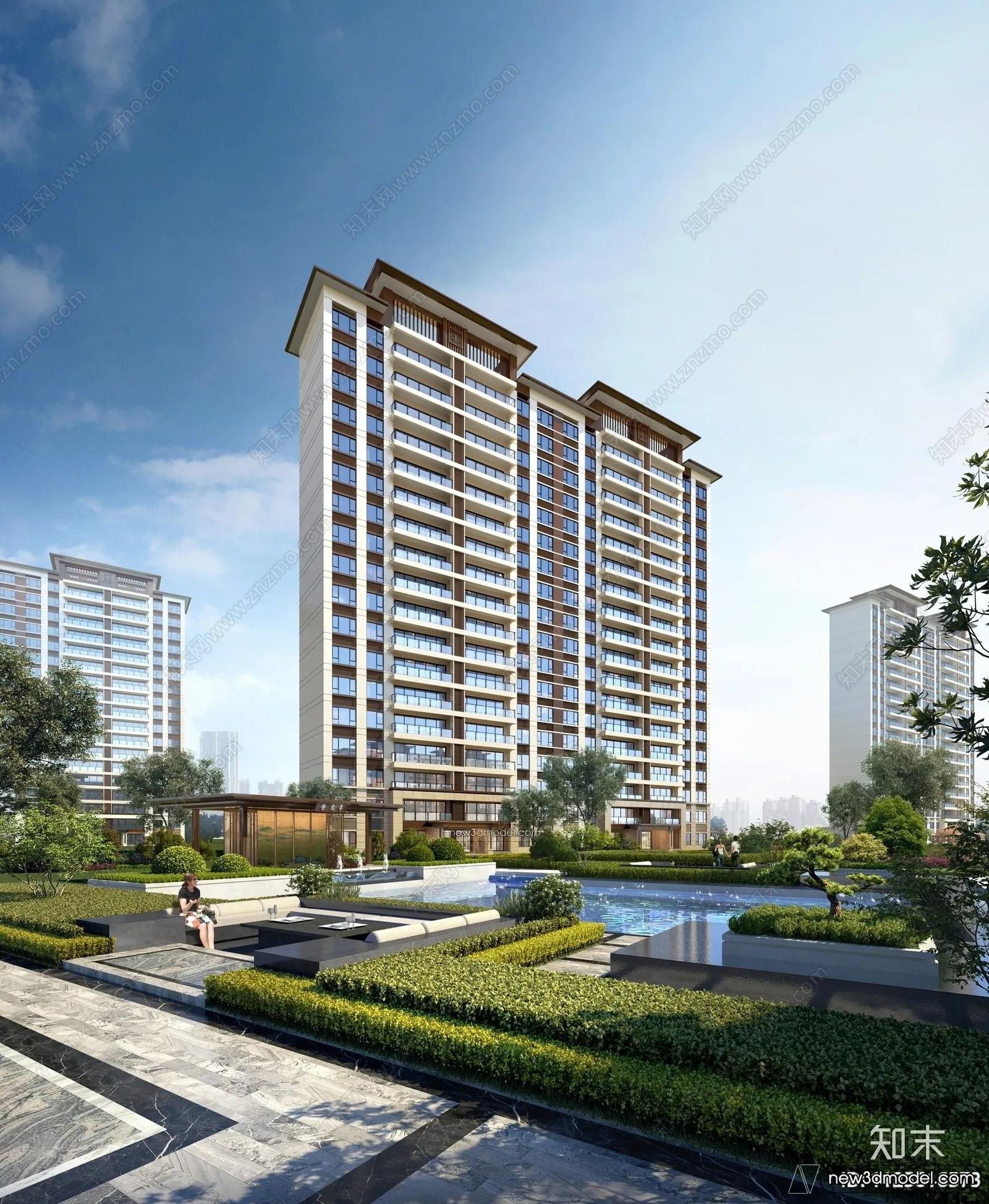 3D Models of Commercial Building - Exterior 3D Scenes - 063