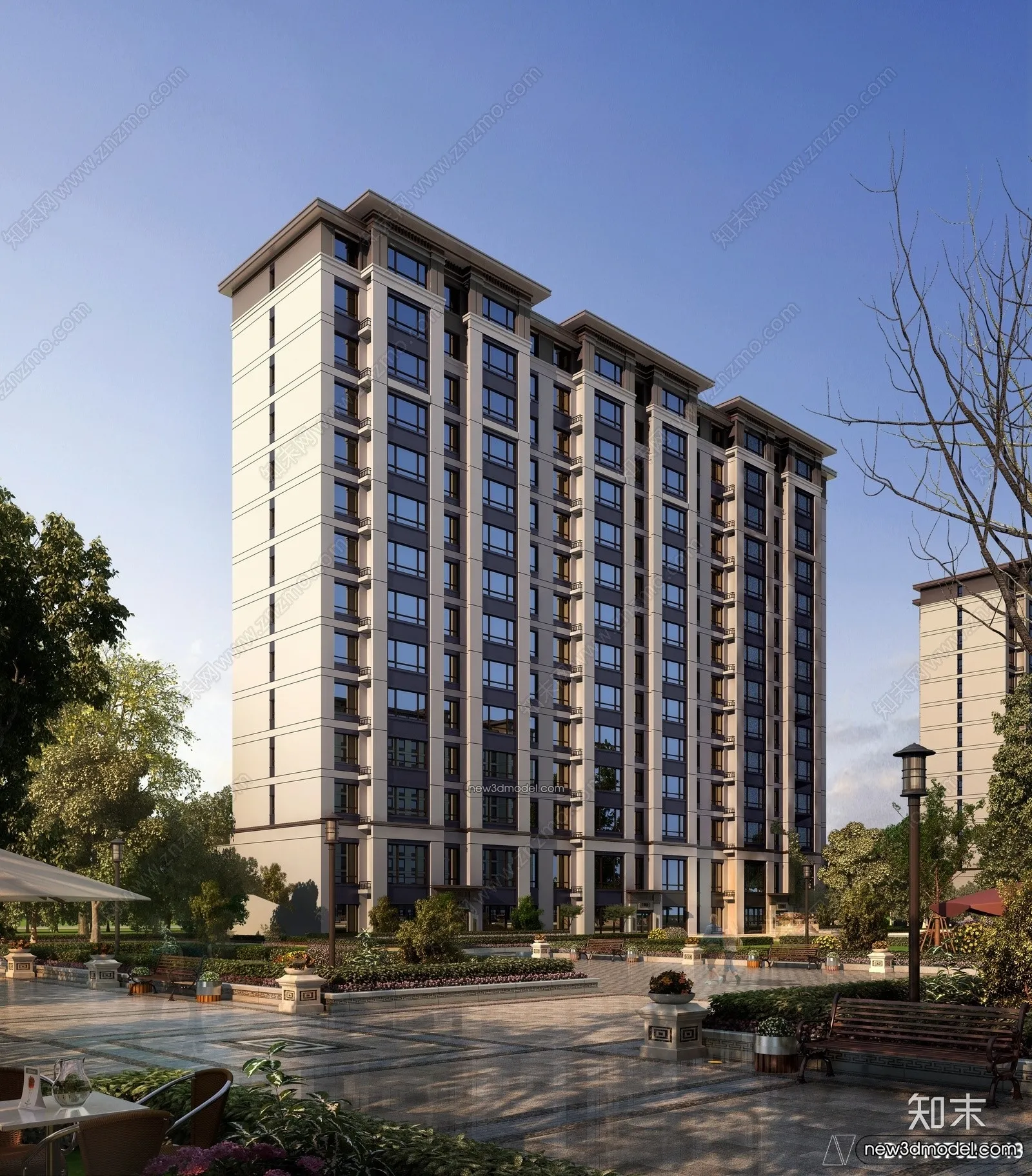 3D Models of Commercial Building - Exterior 3D Scenes - 064