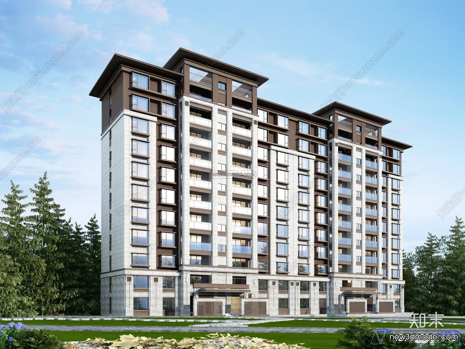 3D Models of Commercial Building - Exterior 3D Scenes - 066