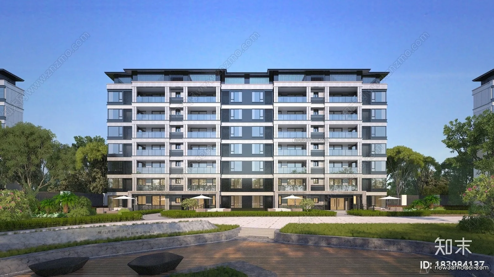 3D Models of Commercial Building - Exterior 3D Scenes - 069