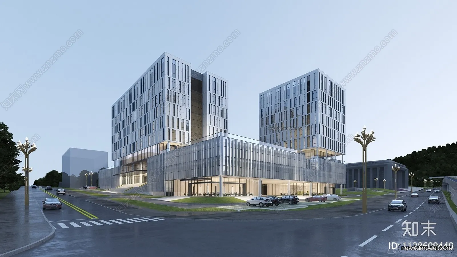 3D Models of Commercial Building - Exterior 3D Scenes - 071