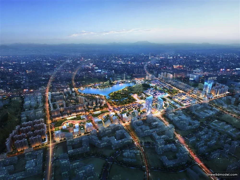 3D Models of Commercial Building - Exterior 3D Scenes - 076