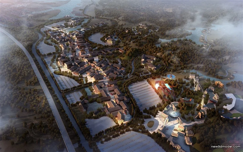 3D Models of Commercial Building - Exterior 3D Scenes - 077