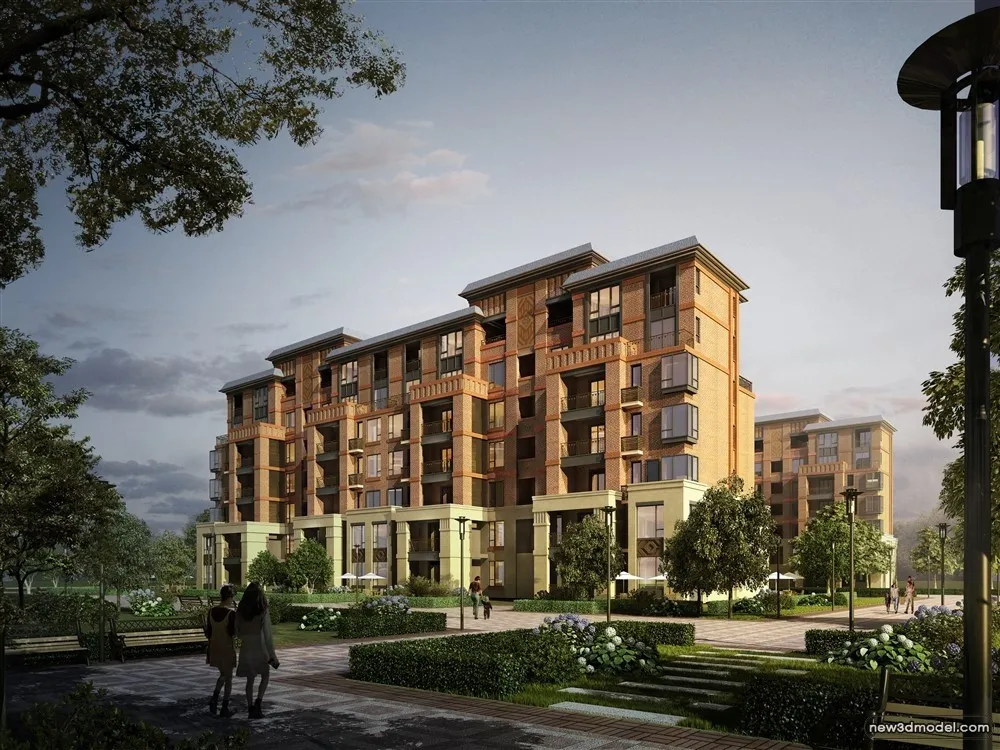 3D Models of Commercial Building - Exterior 3D Scenes - 078