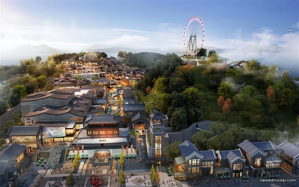 3D Models of Commercial Building - Exterior 3D Scenes - 080