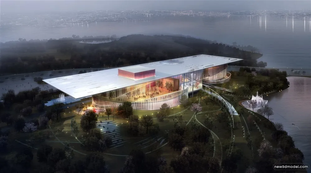 3D Models of Commercial Building - Exterior 3D Scenes - 084