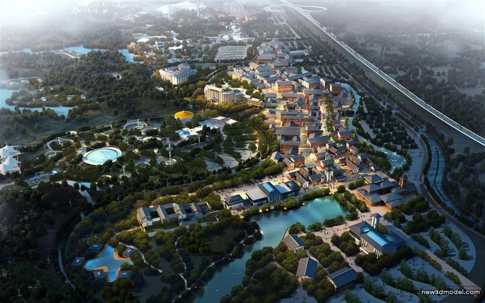 3D Models of Commercial Building - Exterior 3D Scenes - 089