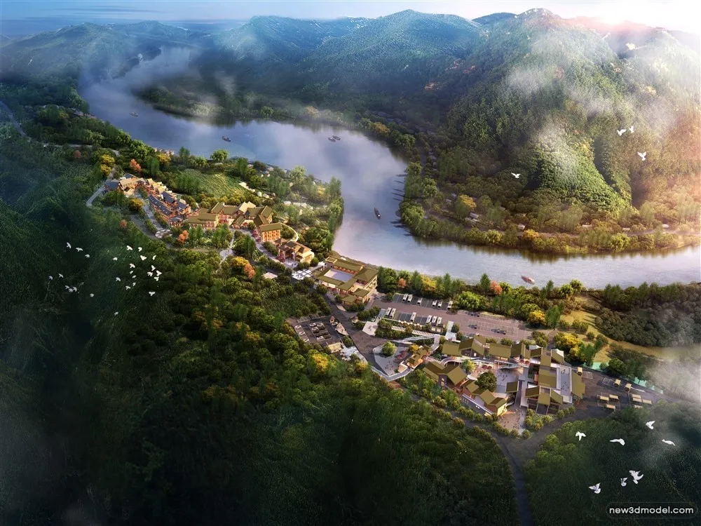 3D Models of Commercial Building - Exterior 3D Scenes - 090