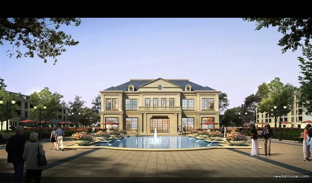 3D Models of Commercial Building - Exterior 3D Scenes - 097