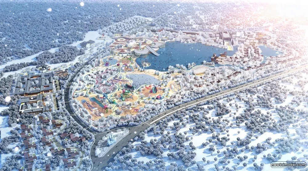 3D Models of Commercial Building - Exterior 3D Scenes - 098