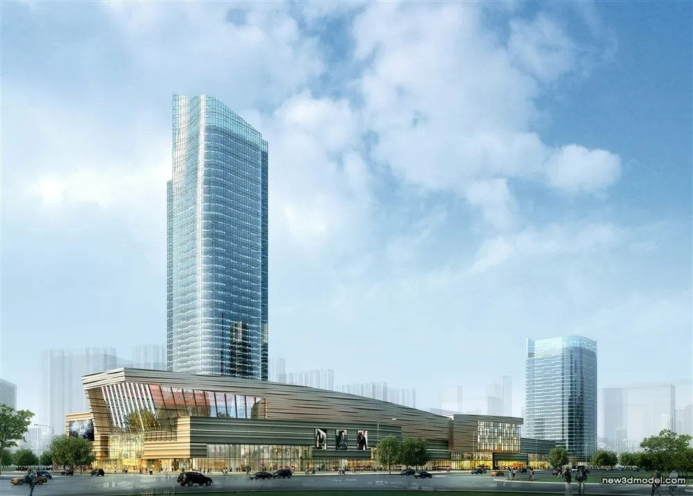 3D Models of Commercial Building - Exterior 3D Scenes - 1000