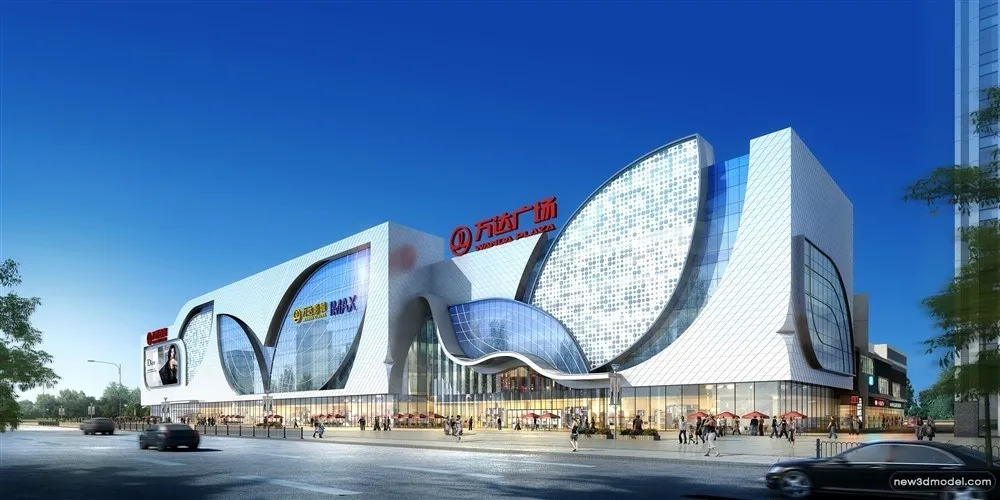 3D Models of Commercial Building - Exterior 3D Scenes - 1003