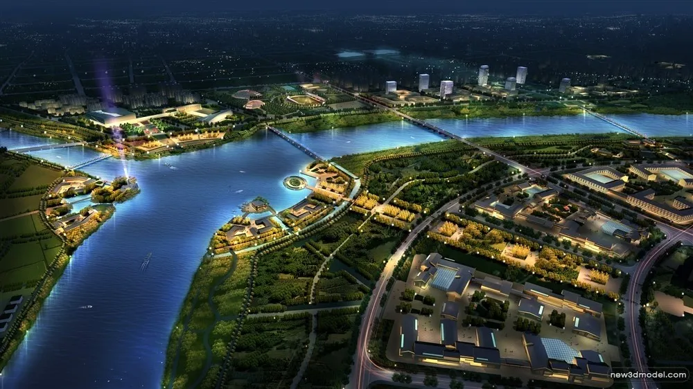 3D Models of Commercial Building - Exterior 3D Scenes - 1004