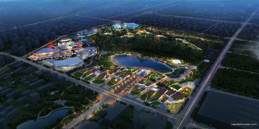 3D Models of Commercial Building - Exterior 3D Scenes - 1016