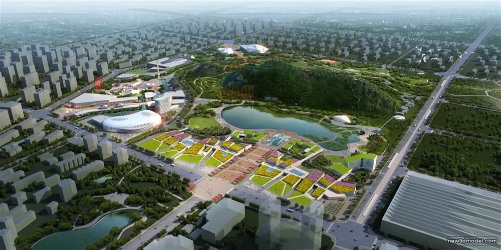 3D Models of Commercial Building - Exterior 3D Scenes - 1017