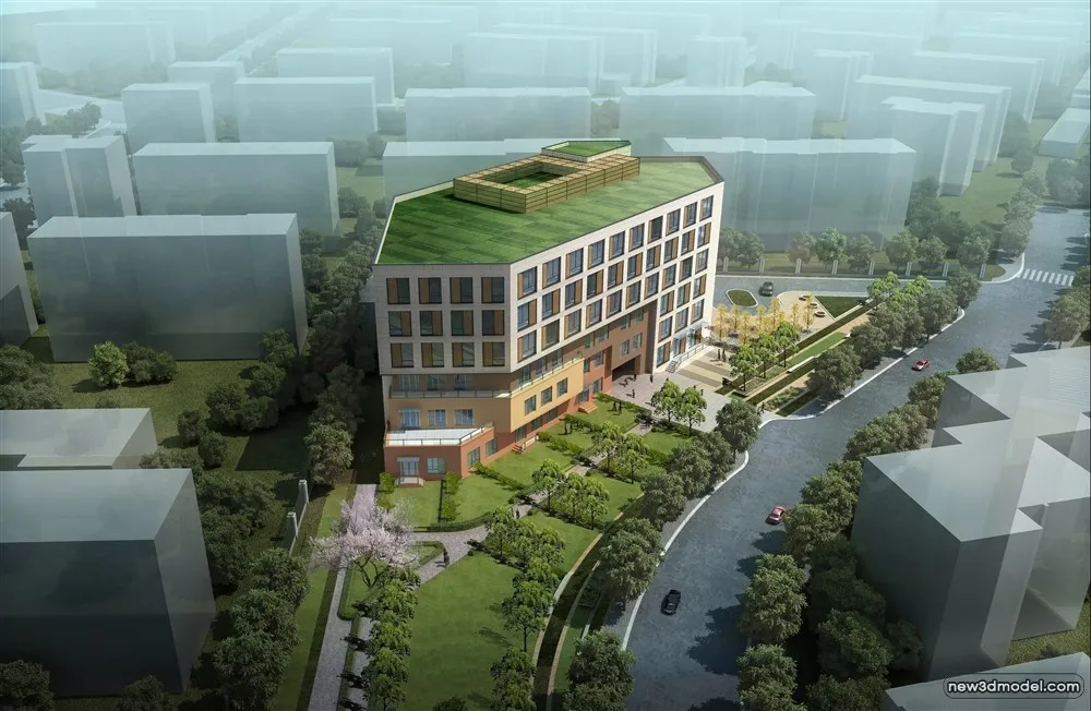 3D Models of Commercial Building - Exterior 3D Scenes - 1019