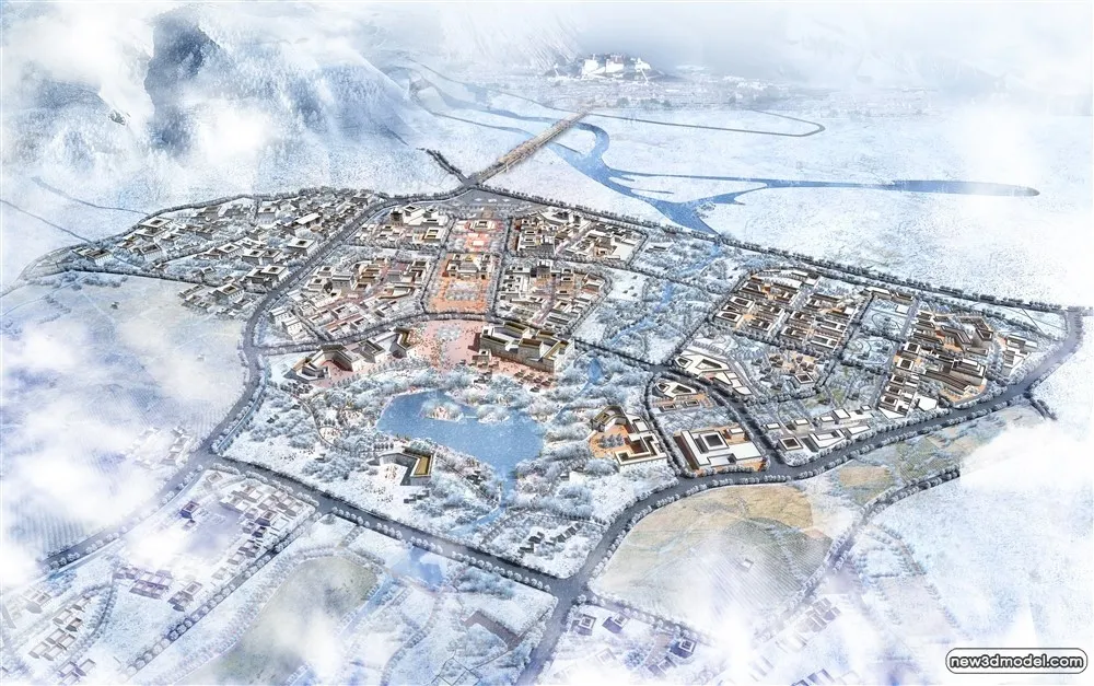 3D Models of Commercial Building - Exterior 3D Scenes - 1021