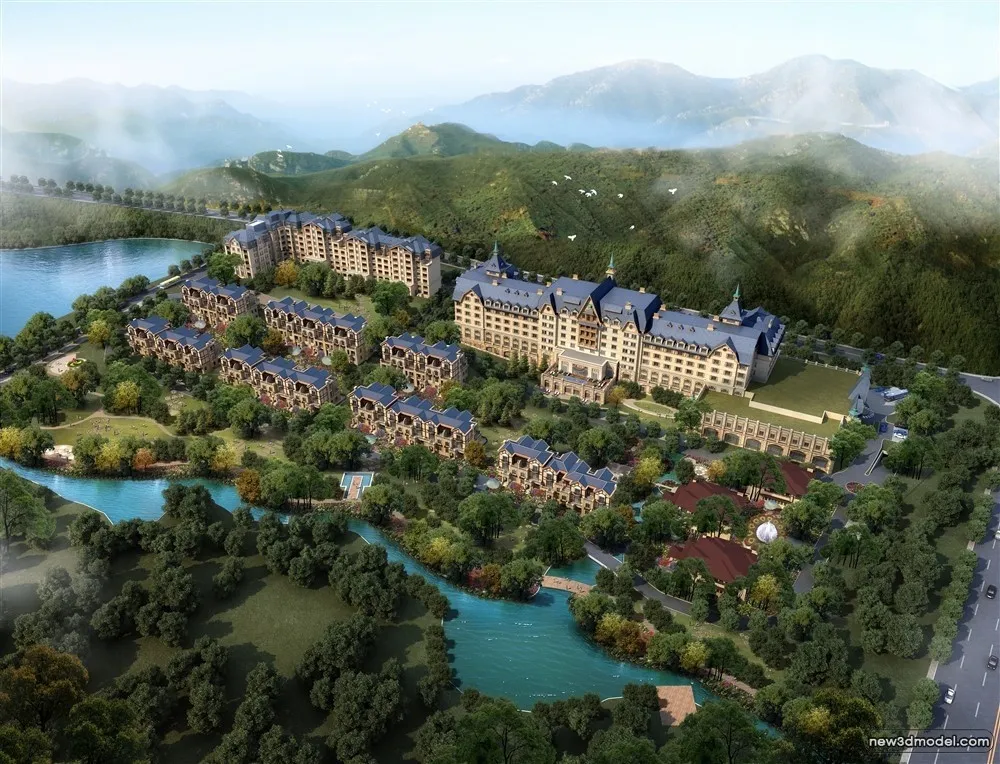 3D Models of Commercial Building - Exterior 3D Scenes - 1022