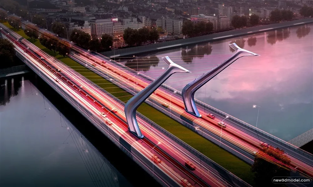 3D Models of Commercial Building - Exterior 3D Scenes - 1024