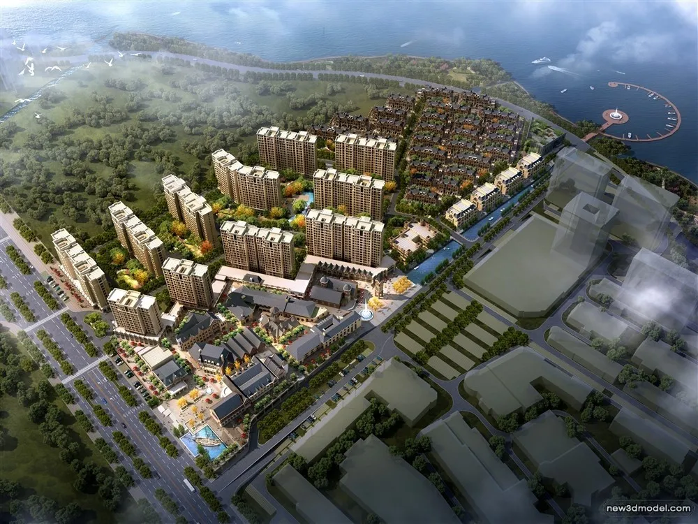 3D Models of Commercial Building - Exterior 3D Scenes - 1026