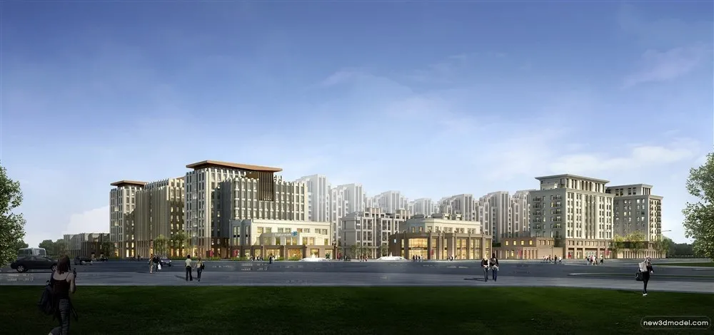 3D Models of Commercial Building - Exterior 3D Scenes - 1029