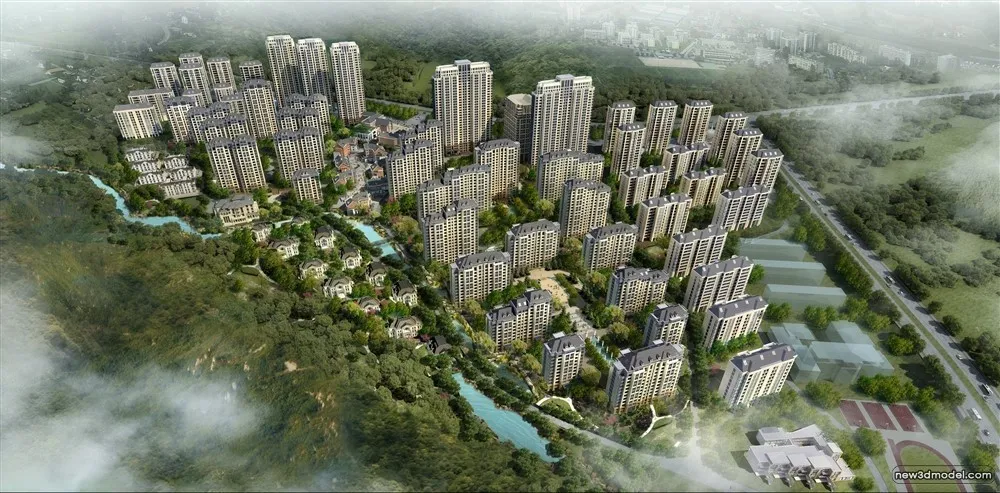 3D Models of Commercial Building - Exterior 3D Scenes - 1032