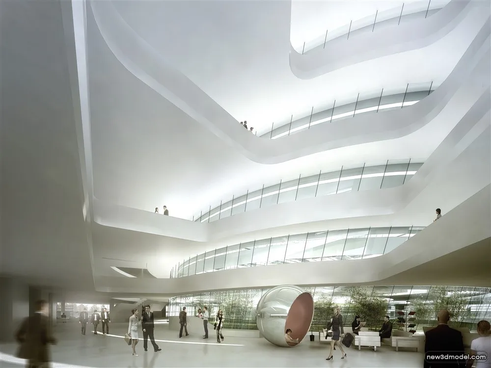 3D Models of Commercial Building - Exterior 3D Scenes - 1034