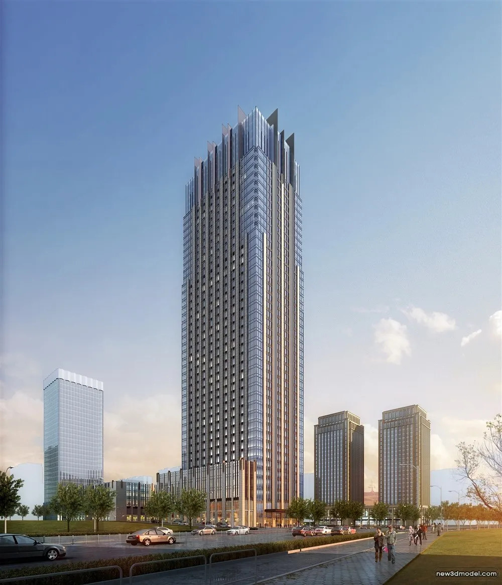 3D Models of Commercial Building - Exterior 3D Scenes - 1052