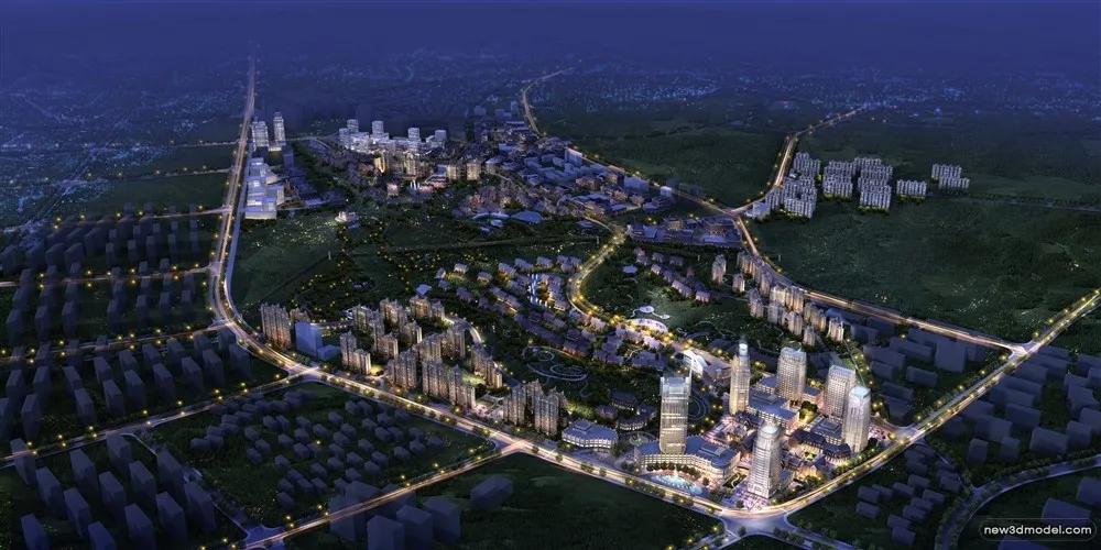 3D Models of Commercial Building - Exterior 3D Scenes - 1058