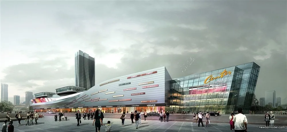 3D Models of Commercial Building - Exterior 3D Scenes - 1059