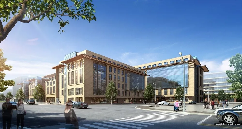 3D Models of Commercial Building - Exterior 3D Scenes - 1063