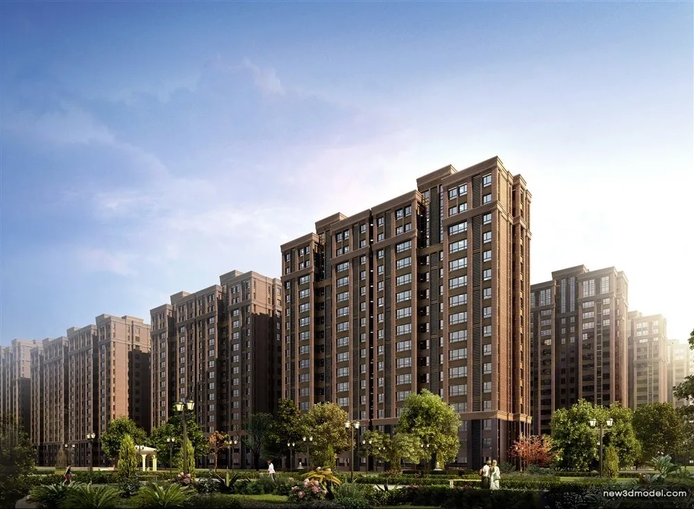 3D Models of Commercial Building - Exterior 3D Scenes - 1077