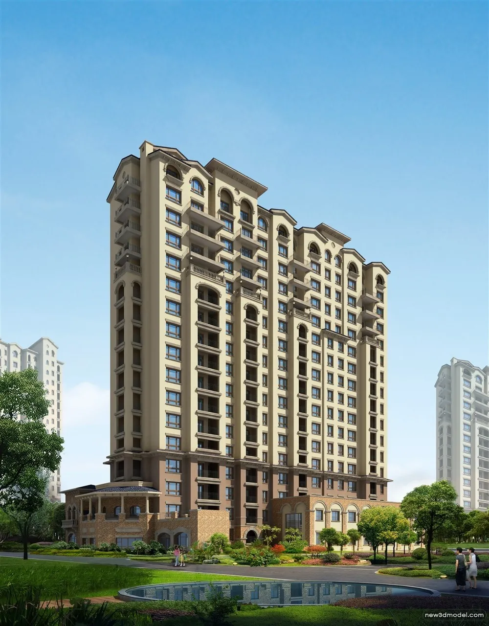 3D Models of Commercial Building - Exterior 3D Scenes - 1079