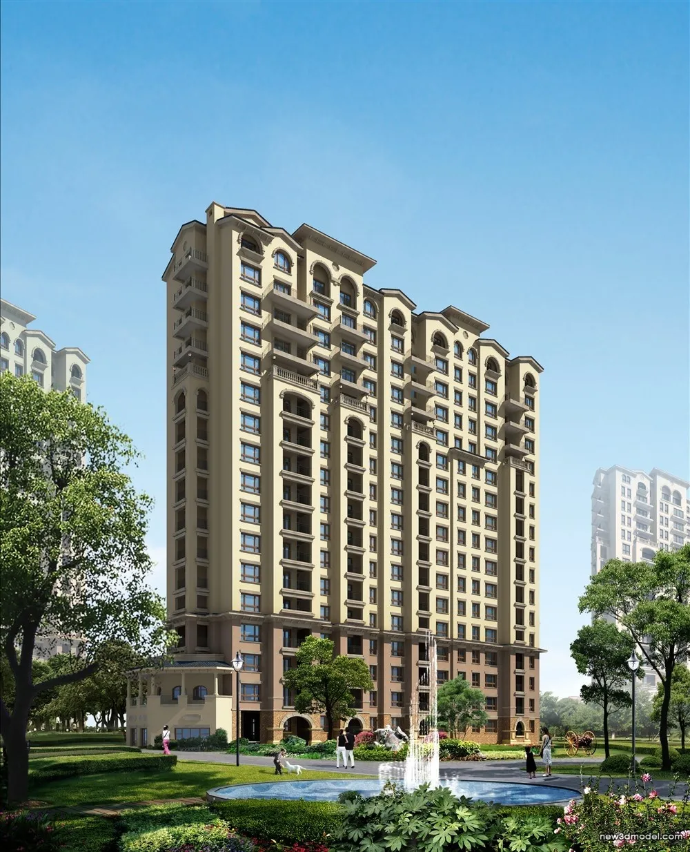 3D Models of Commercial Building - Exterior 3D Scenes - 1080