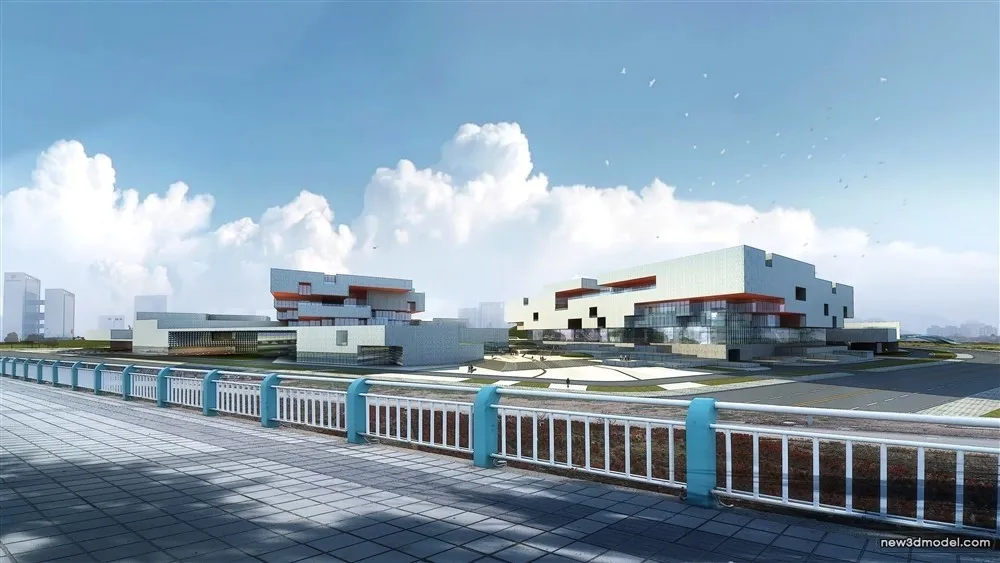 3D Models of Commercial Building - Exterior 3D Scenes - 1084