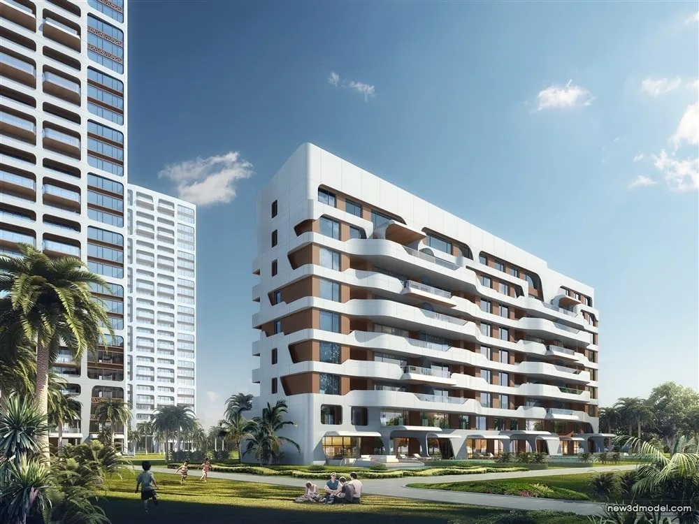 3D Models of Commercial Building - Exterior 3D Scenes - 109