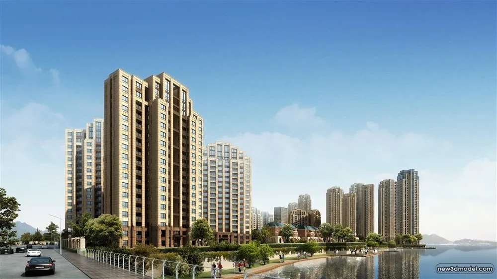 3D Models of Commercial Building - Exterior 3D Scenes - 1091