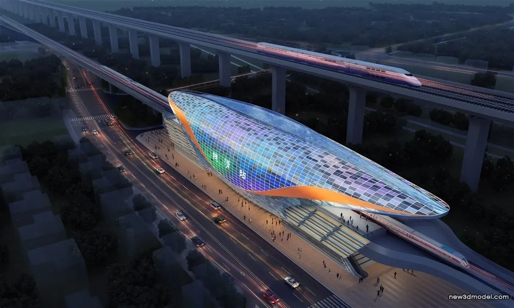 3D Models of Commercial Building - Exterior 3D Scenes - 112