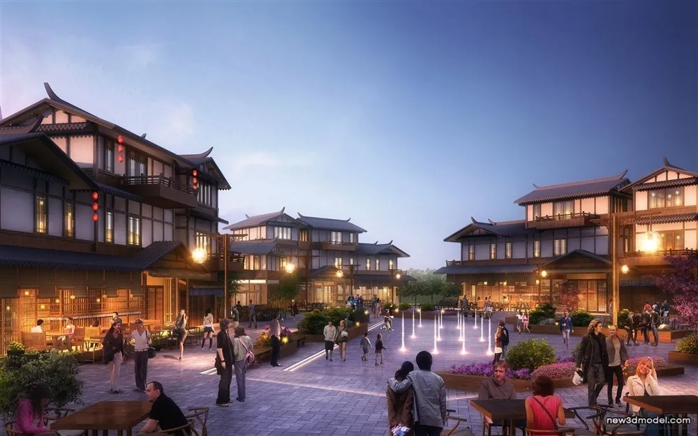 3D Models of Commercial Building - Exterior 3D Scenes - 114