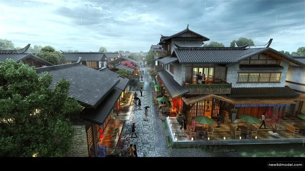 3D Models of Commercial Building - Exterior 3D Scenes - 117