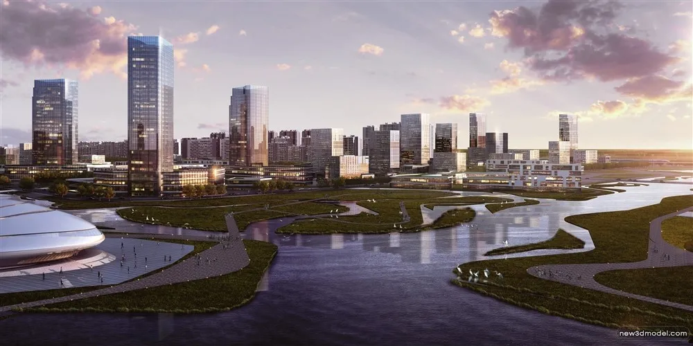 3D Models of Commercial Building - Exterior 3D Scenes - 119