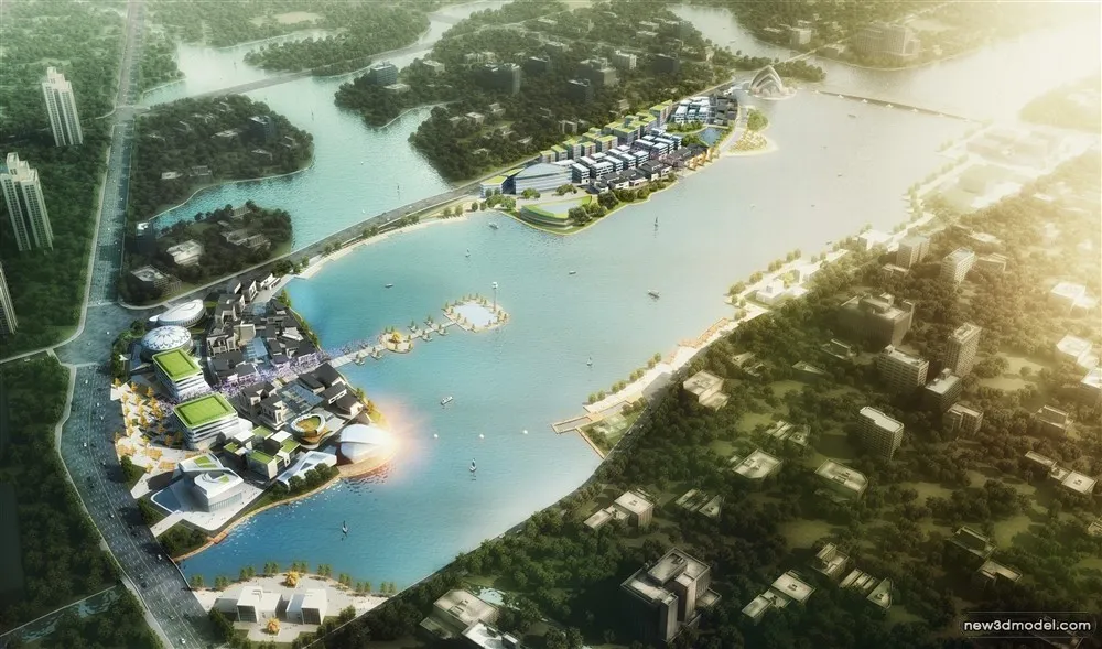 3D Models of Commercial Building - Exterior 3D Scenes - 125