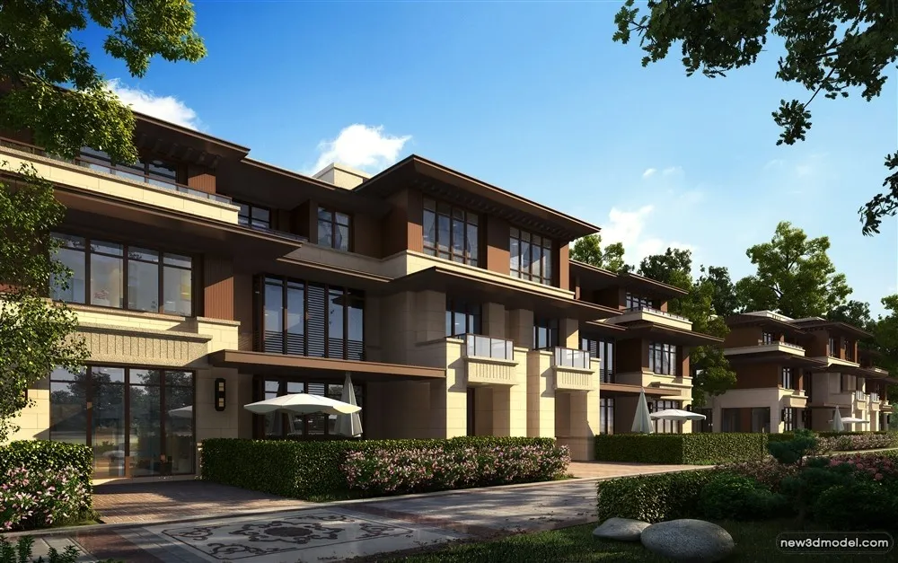 3D Models of Commercial Building - Exterior 3D Scenes - 127