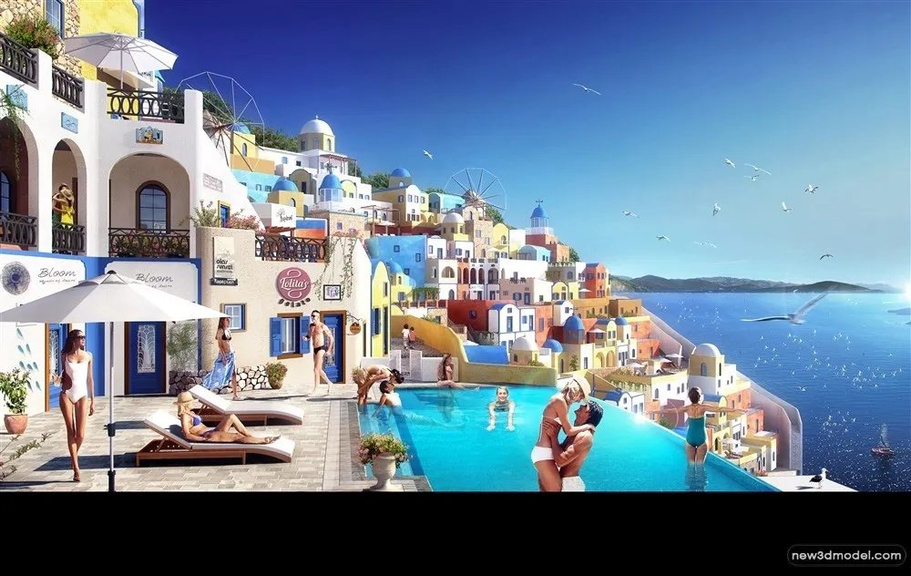 3D Models of Commercial Building - Exterior 3D Scenes - 130