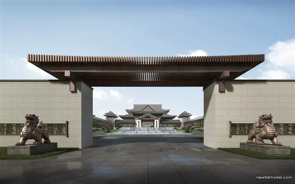 3D Models of Commercial Building - Exterior 3D Scenes - 135