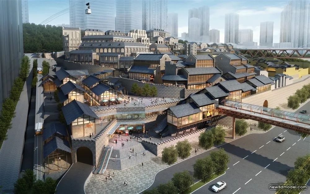 3D Models of Commercial Building - Exterior 3D Scenes - 139