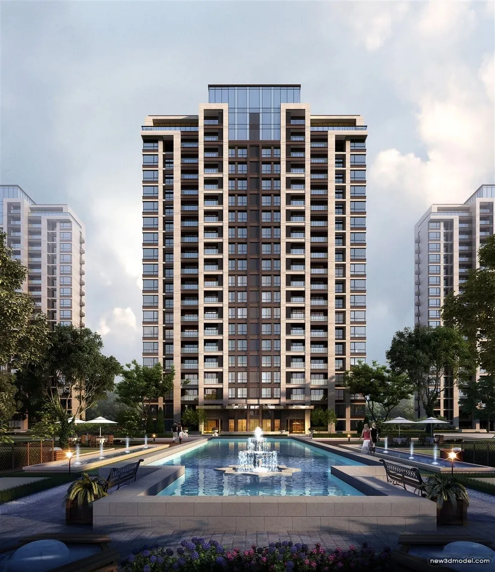 3D Models of Commercial Building - Exterior 3D Scenes - 142