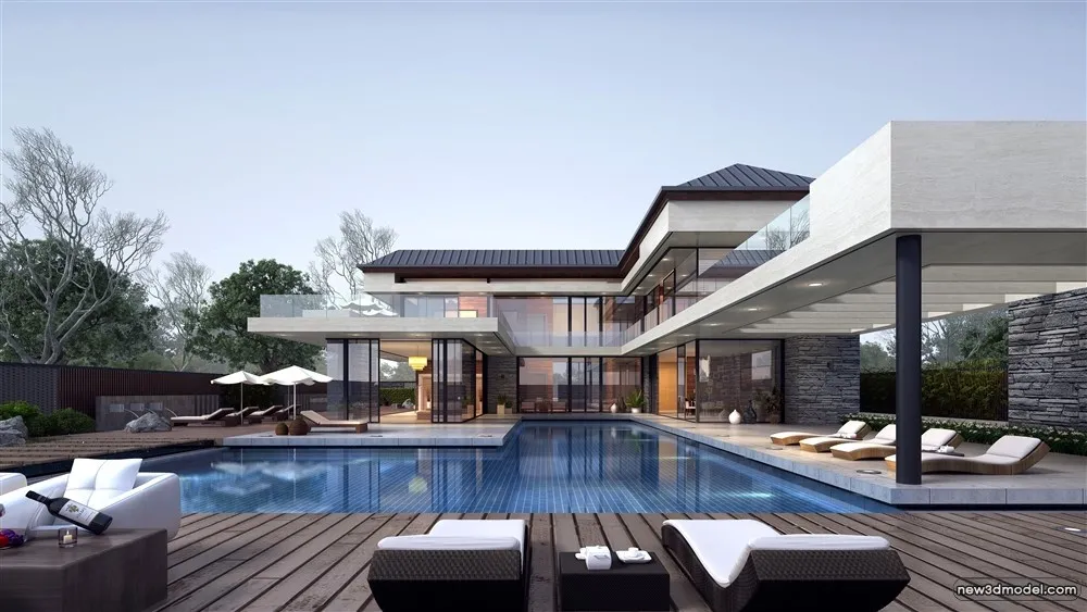 3D Models of Commercial Building - Exterior 3D Scenes - 143