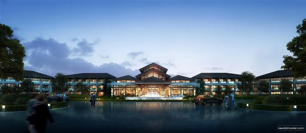 3D Models of Commercial Building - Exterior 3D Scenes - 145