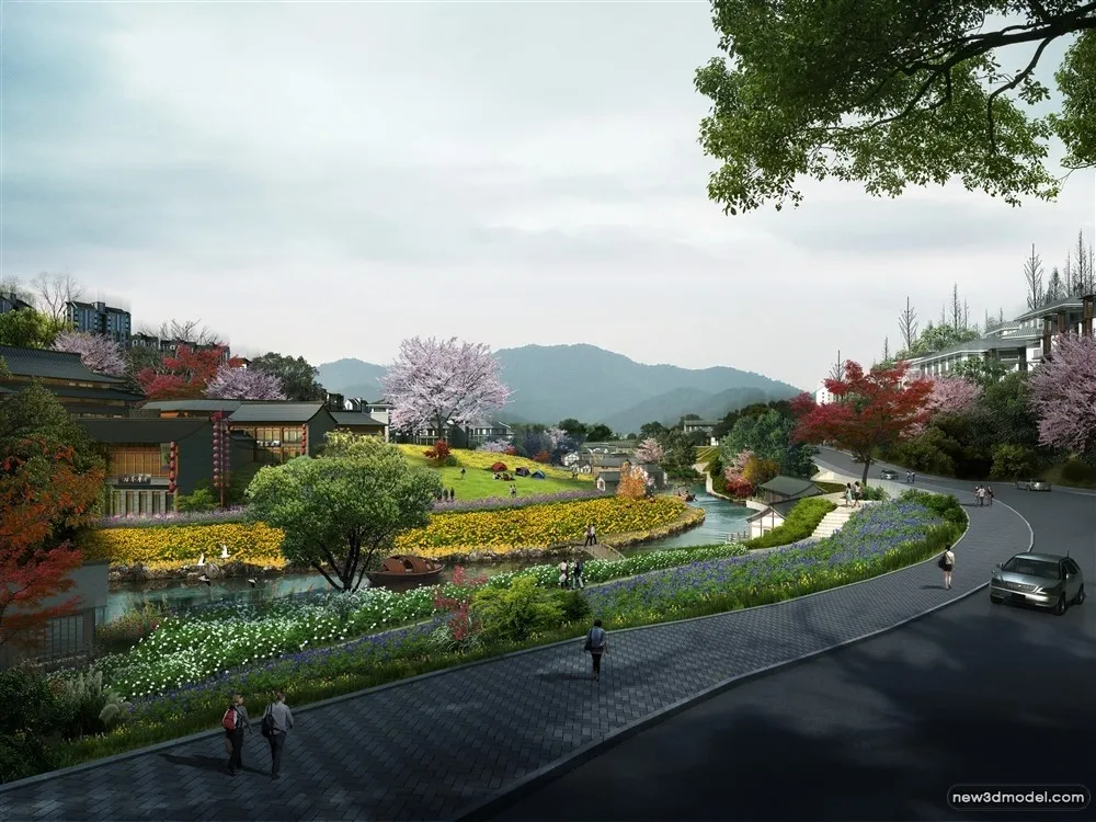 3D Models of Commercial Building - Exterior 3D Scenes - 146